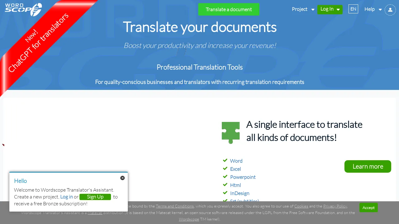 ChatGPT for Translators screenshot