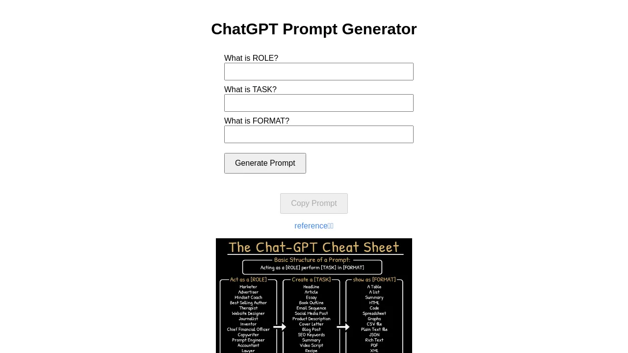 ChatGPT-Prompt-Generator screenshot