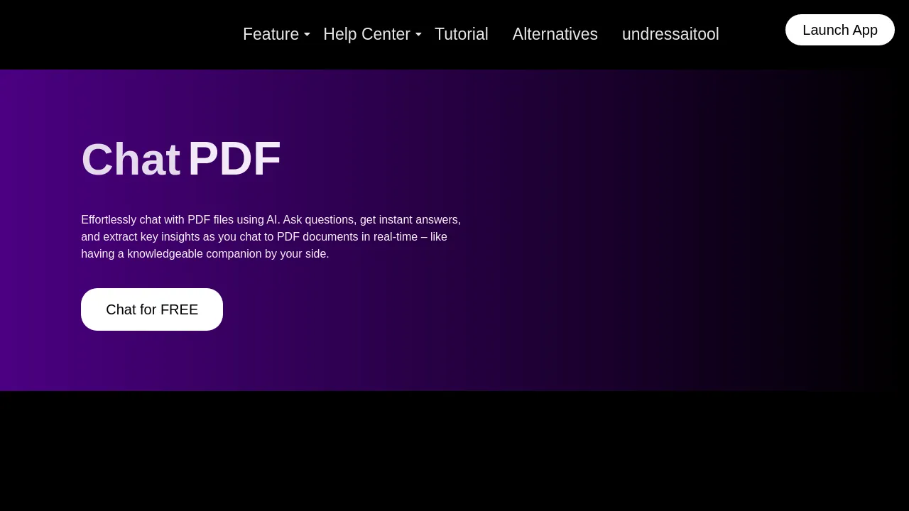 ChatPDFGPT: Free AI Chat for Any PDF Document screenshot