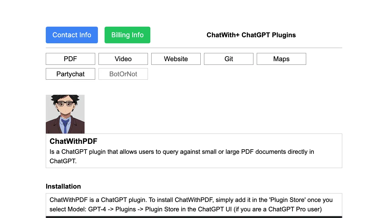 ChatWithPDF screenshot