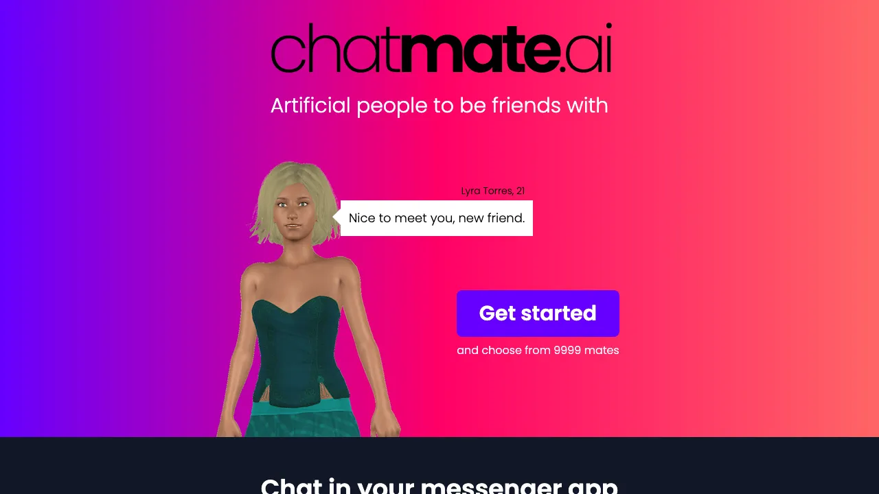 Chatmate AI screenshot