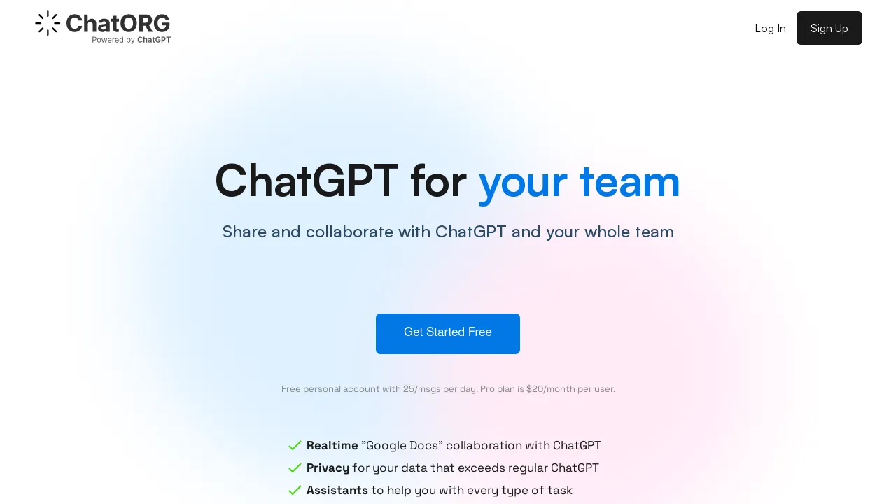 Chatorg screenshot