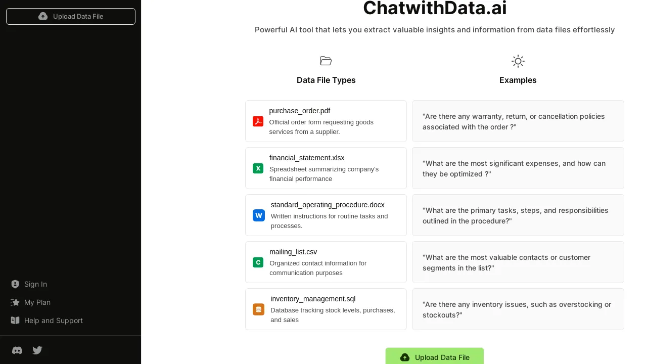 ChatwithData screenshot