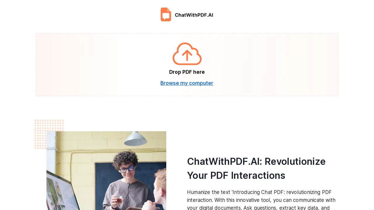 ChatwithpdfAI screenshot