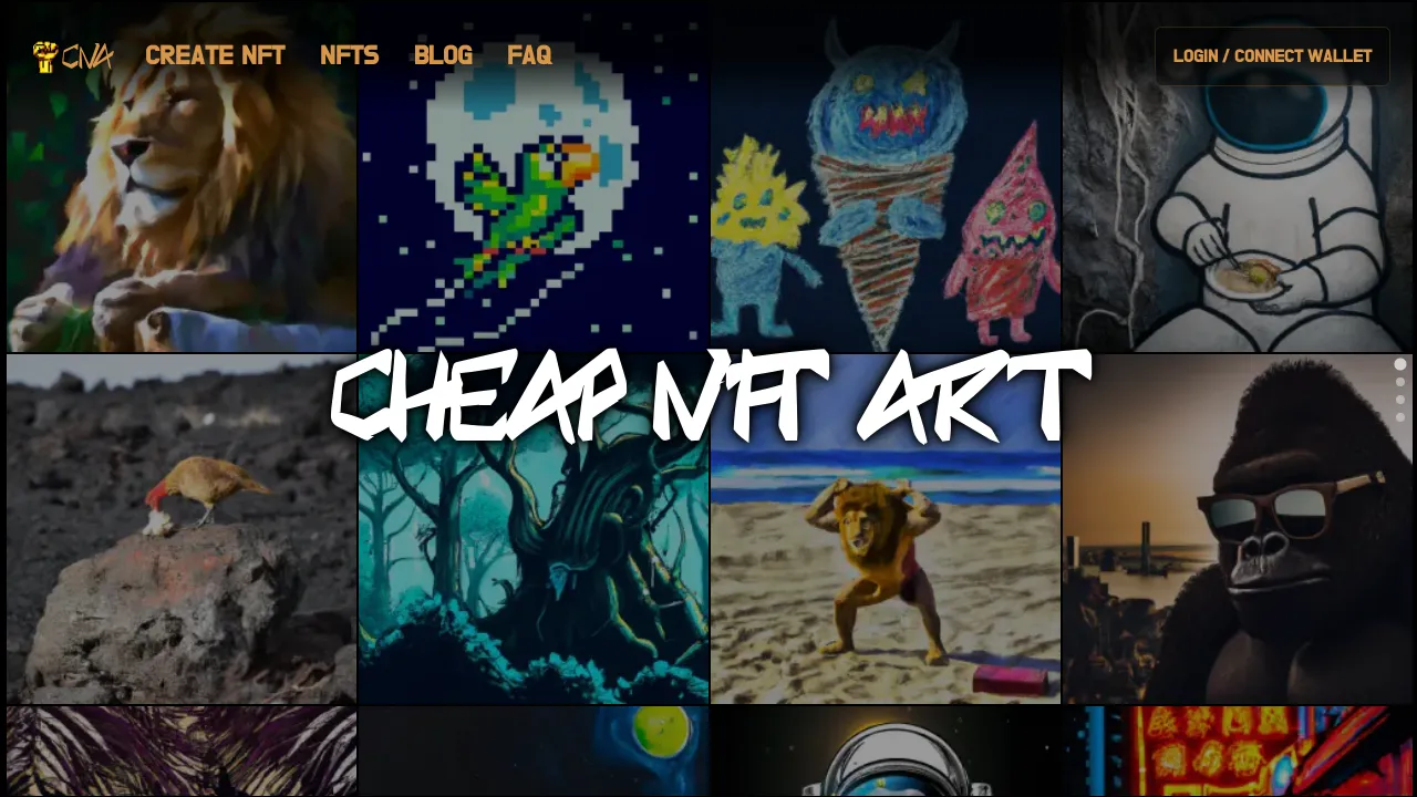 CheapNFT.Art screenshot