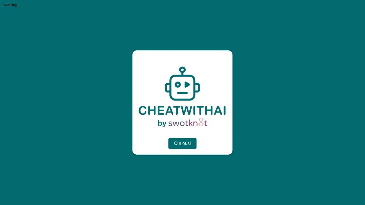 Cheatwithai screenshot