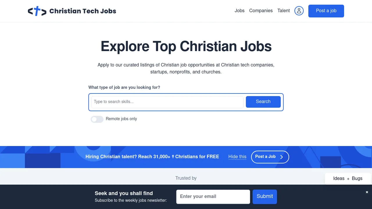 Christian Tech Jobs