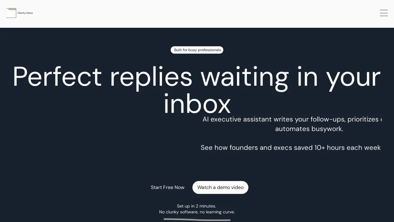 Clarity Inbox - AI Inbox Executive Assistant