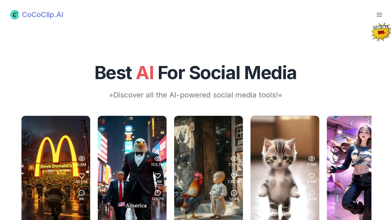 CoCoClip.AI Best AI For Social Media