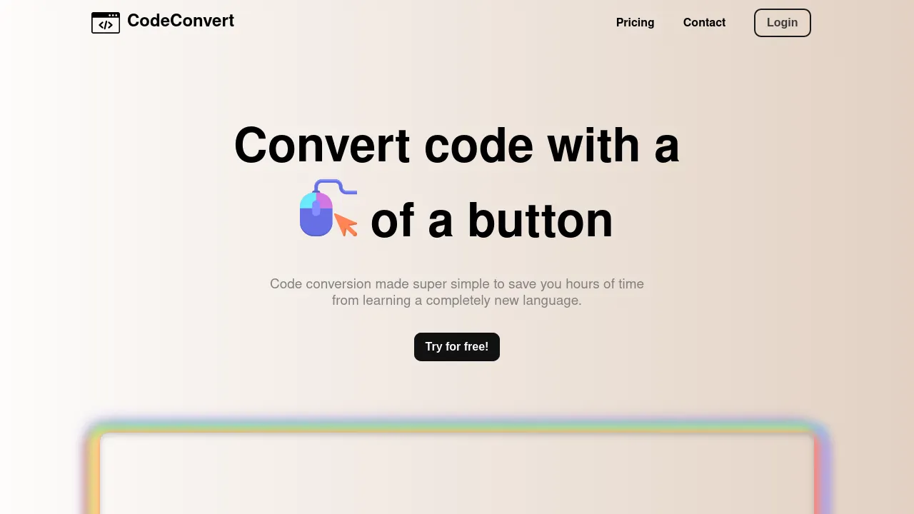 CodeConvert AI screenshot
