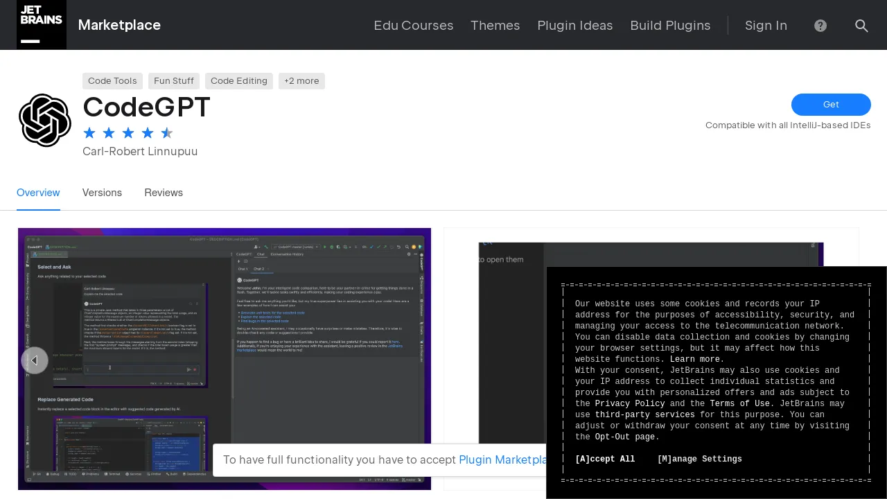 CodeGPT screenshot