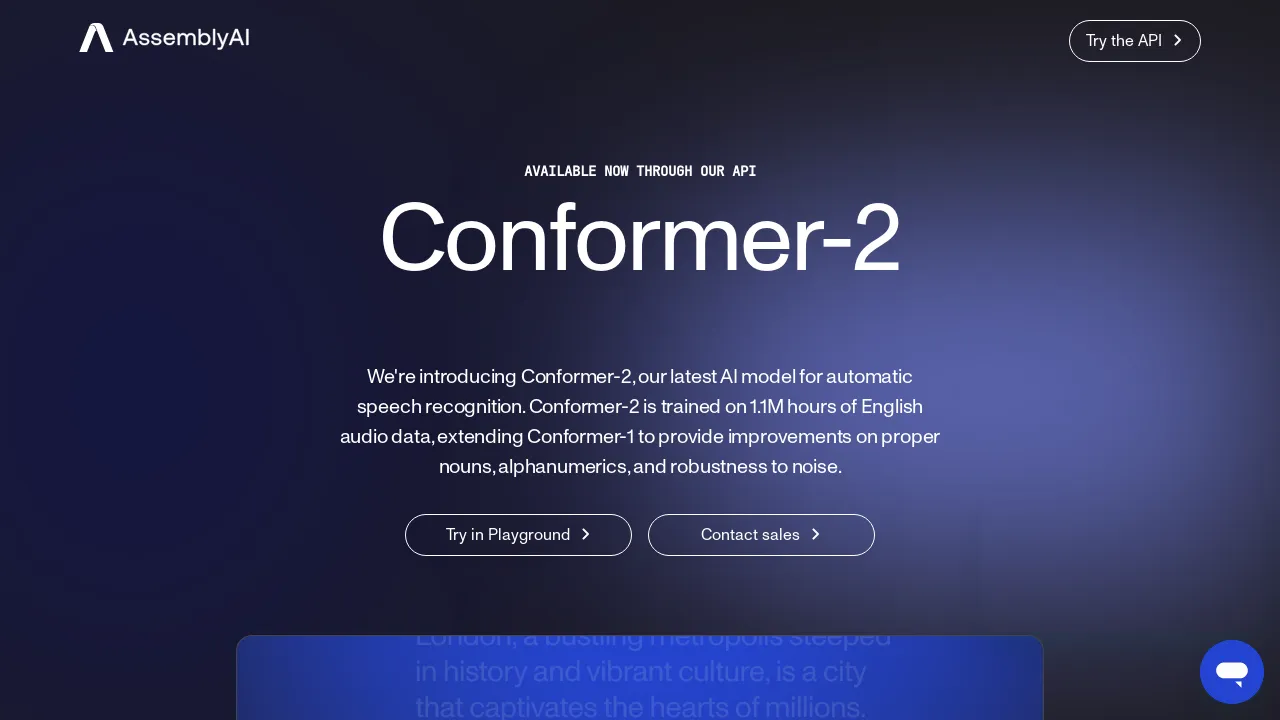 Conformer2 screenshot