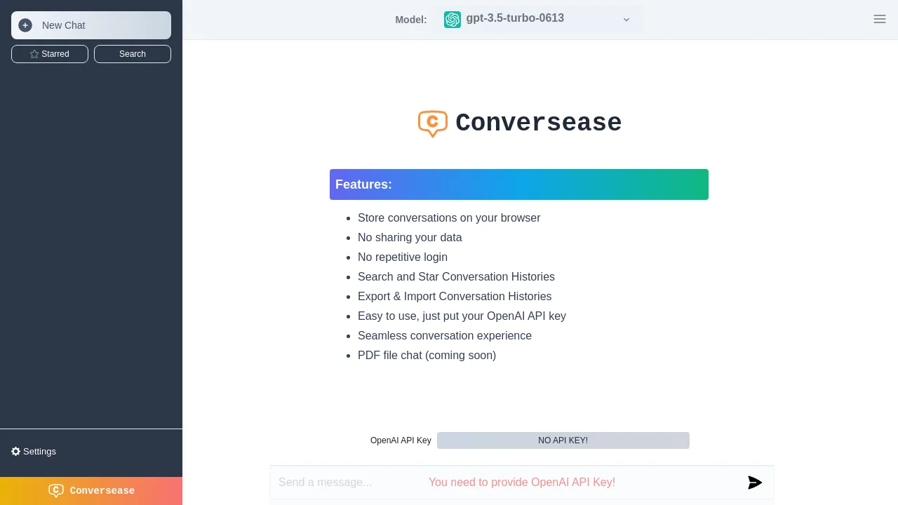 Conversease screenshot