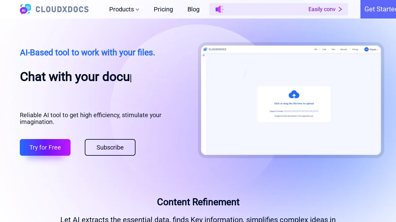 Convert, AI chat with your cloud documents