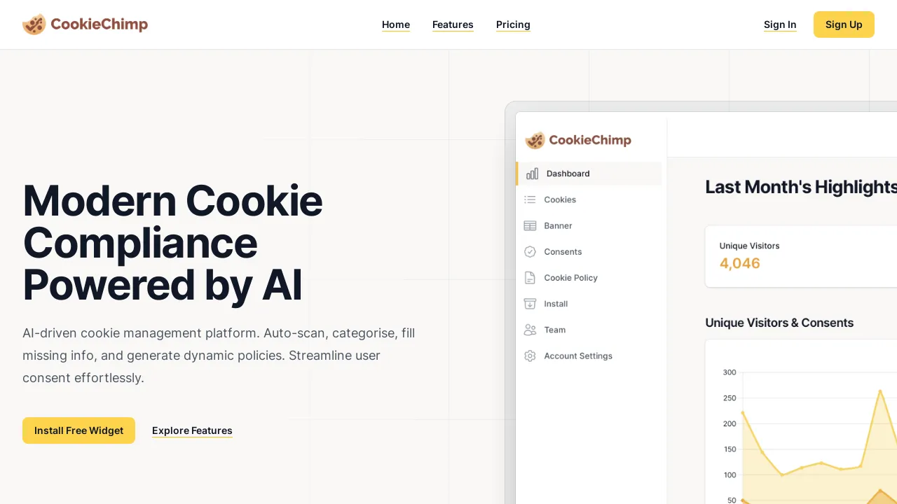 CookieChimp screenshot