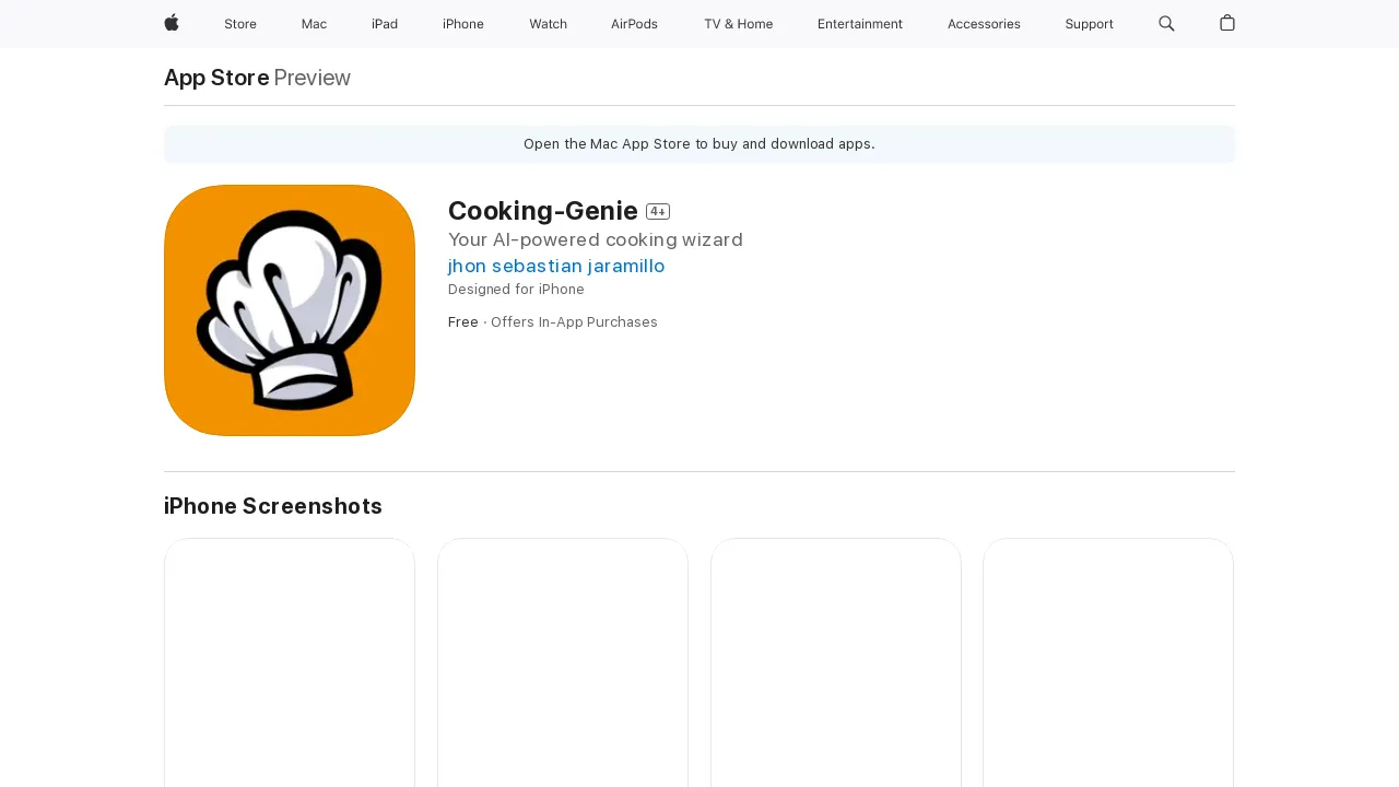 Cooking-Genie screenshot