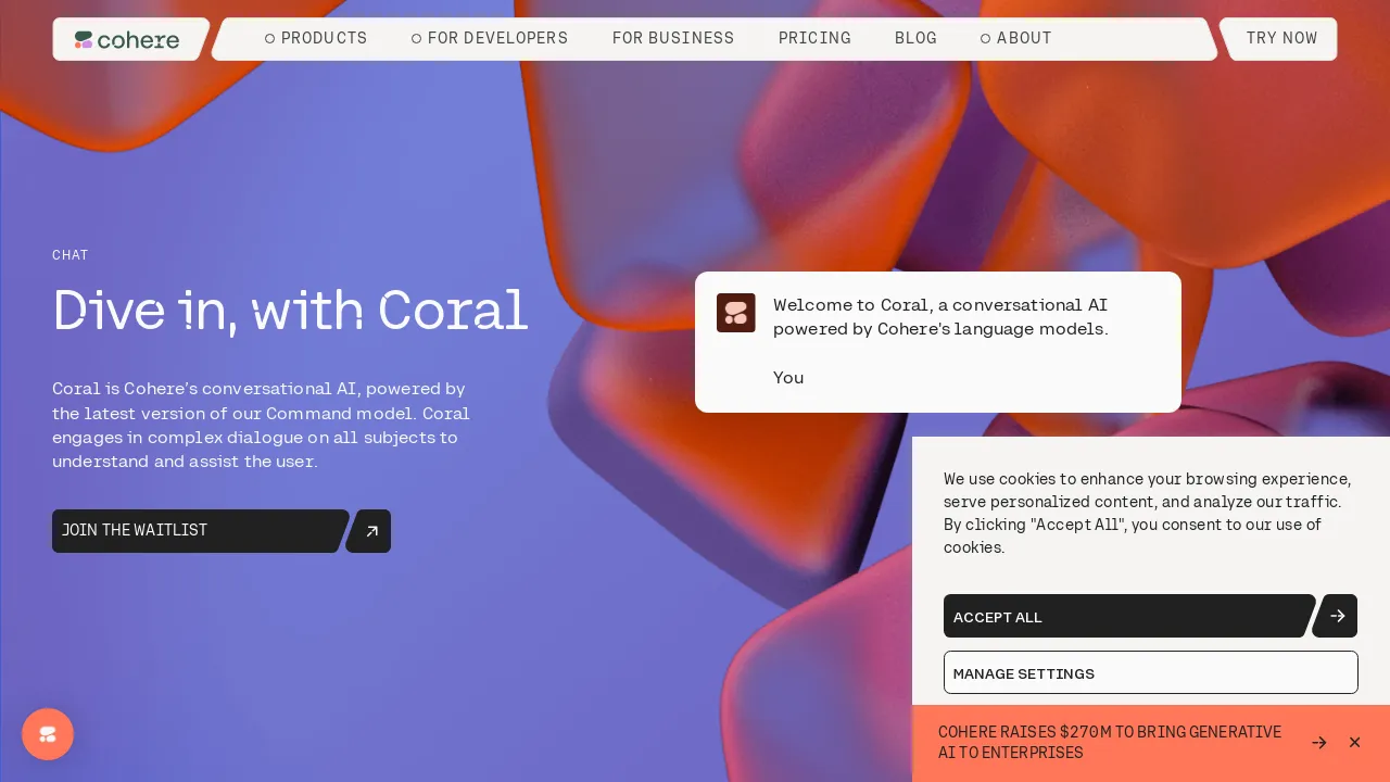 Coral screenshot