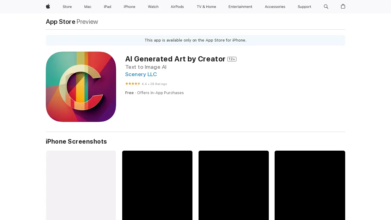 Creator: AI Generated Art screenshot