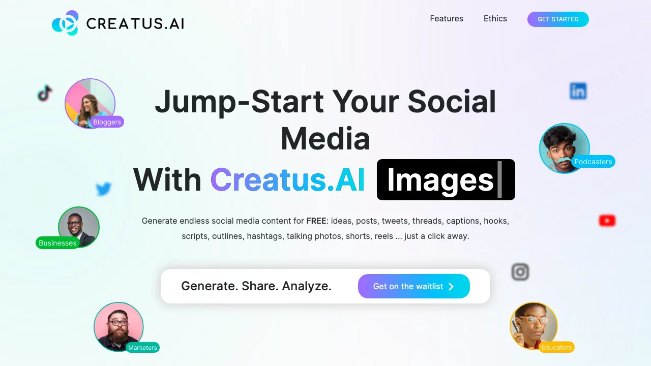 Creatus AI screenshot