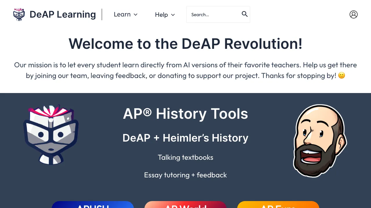 DeAP Learning Labs screenshot