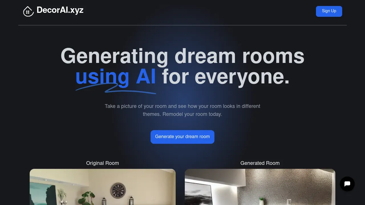 DecorAI.xyz screenshot