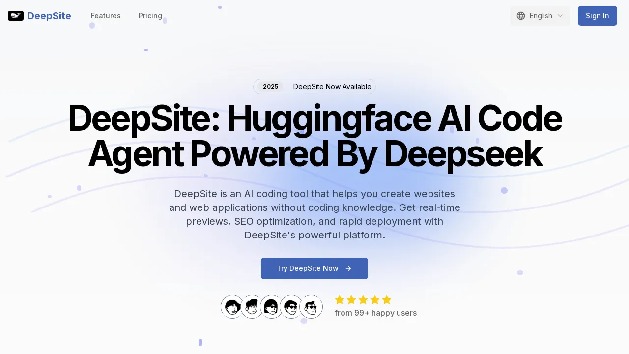 Deepseek deepsite screenshot