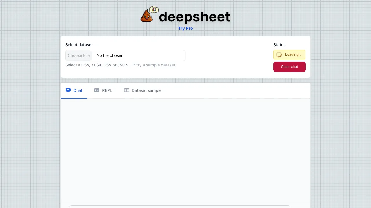 Deepsheet screenshot