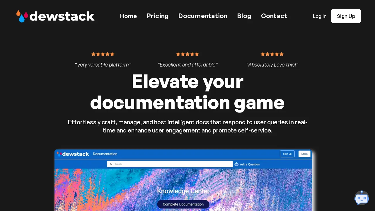 Dewstack screenshot