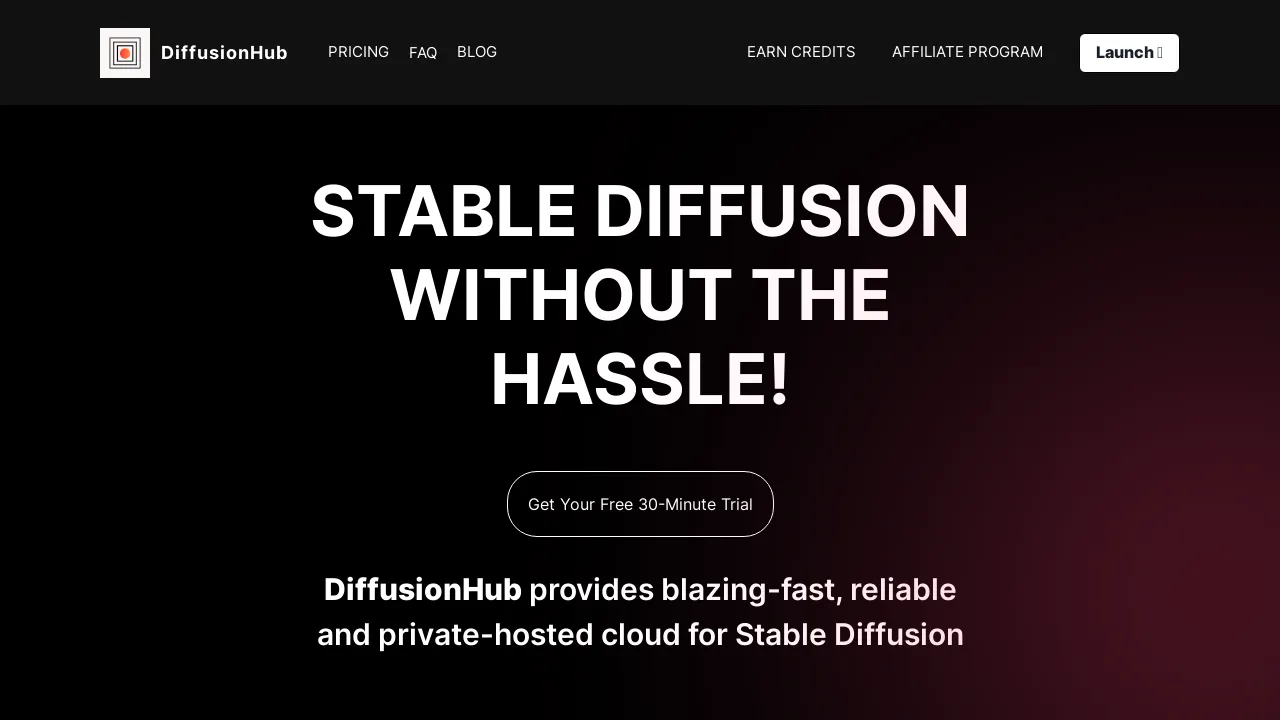 DiffusionHub screenshot