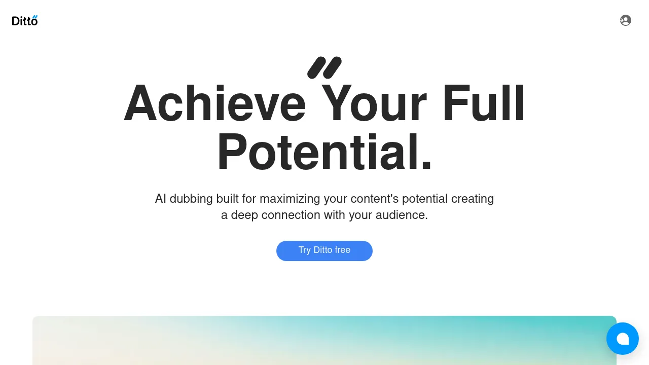 DittoDub — Instant Multi-Language Dubbing for Creators