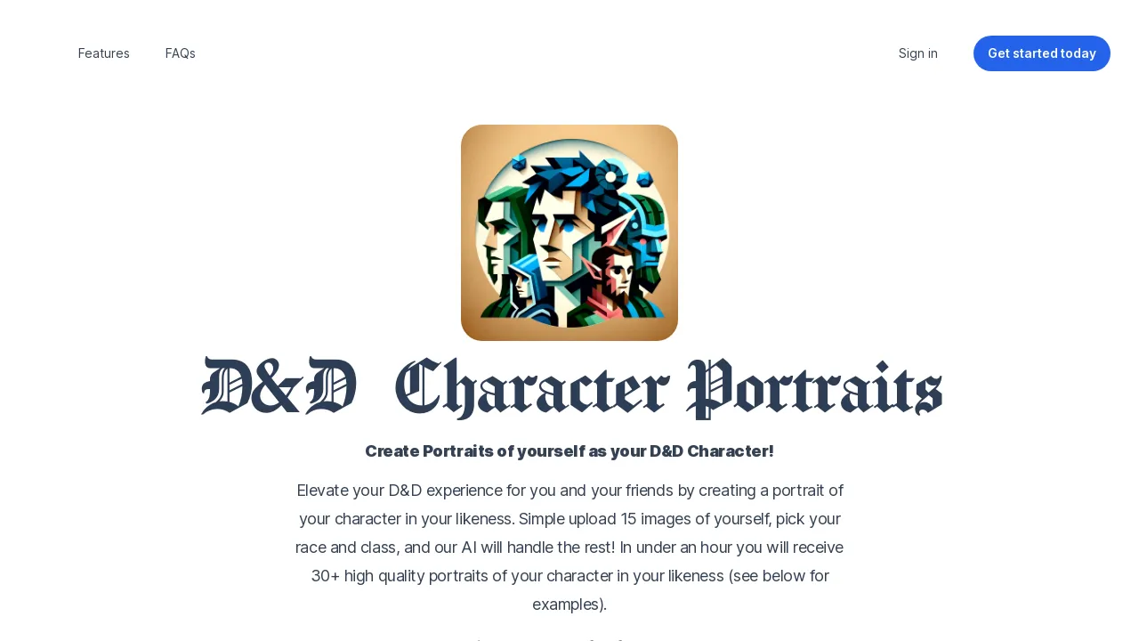 DnD Character Portraits screenshot