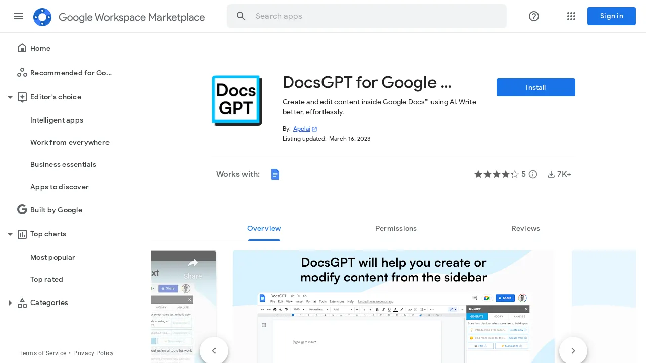 Docs GPT by Applai screenshot