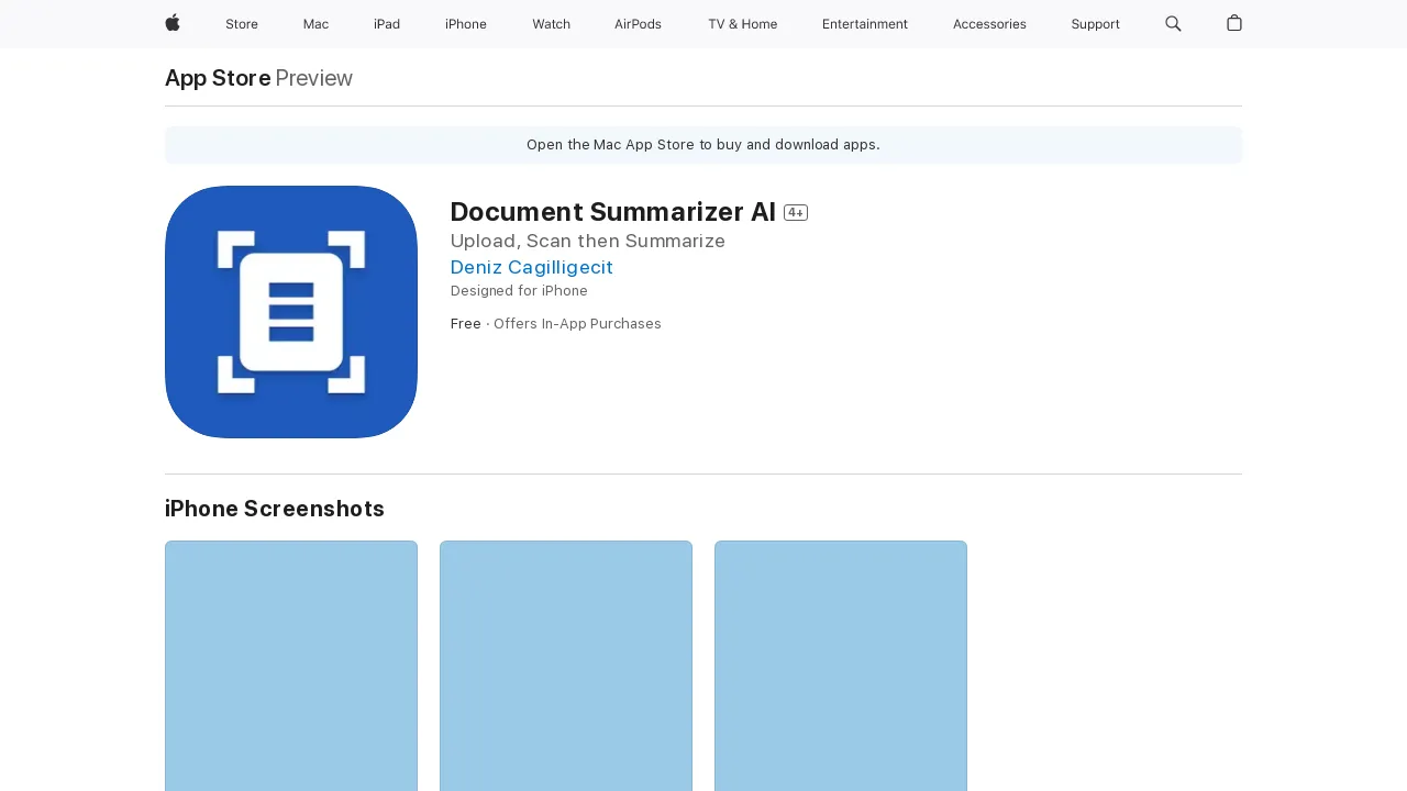 Document Summarizer screenshot