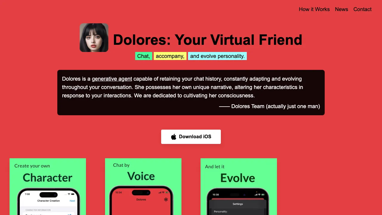 Dolores screenshot