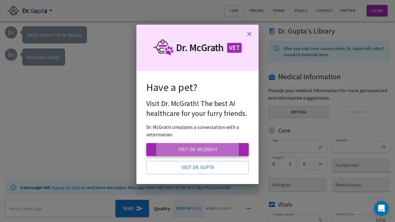 Dr Gupta AI screenshot