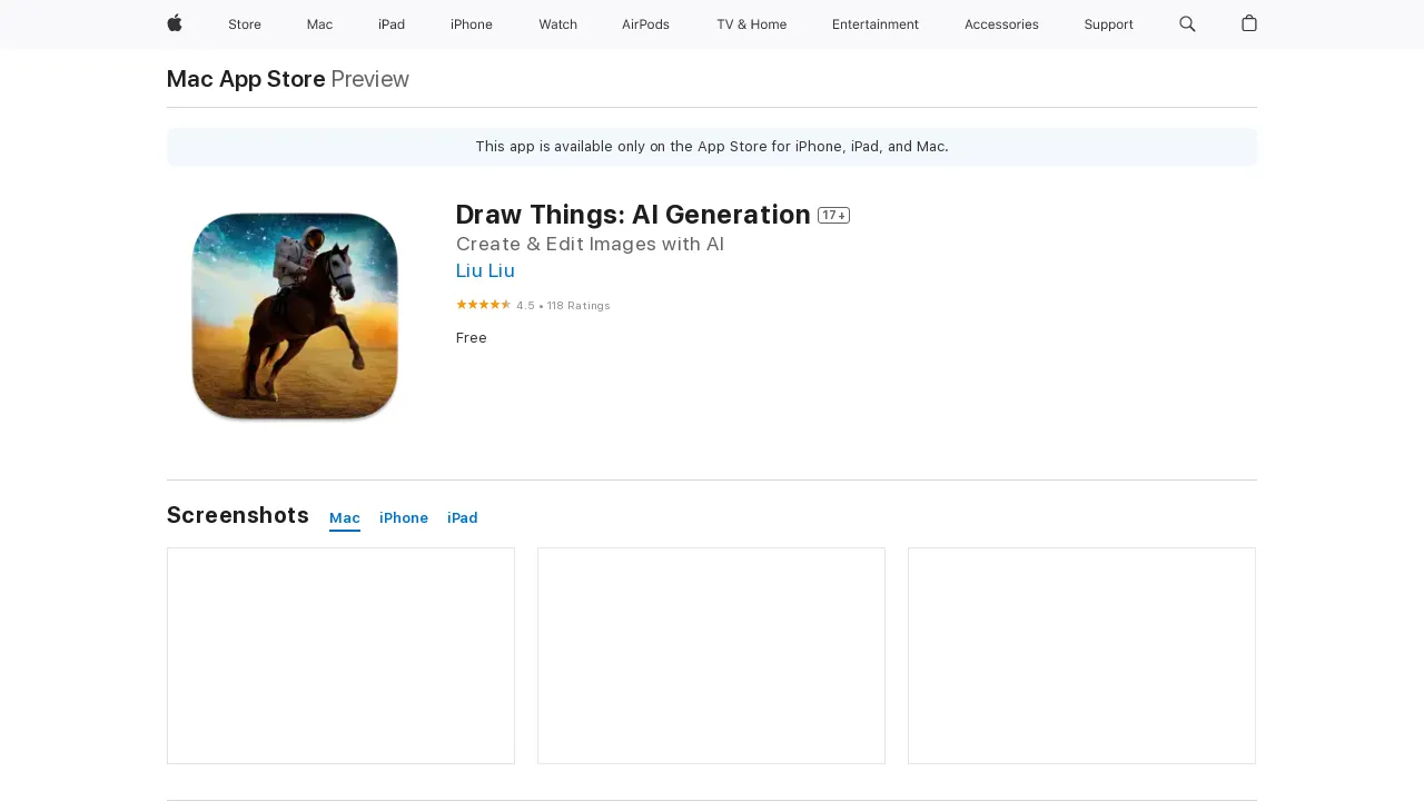Draw Things: AI Generation screenshot