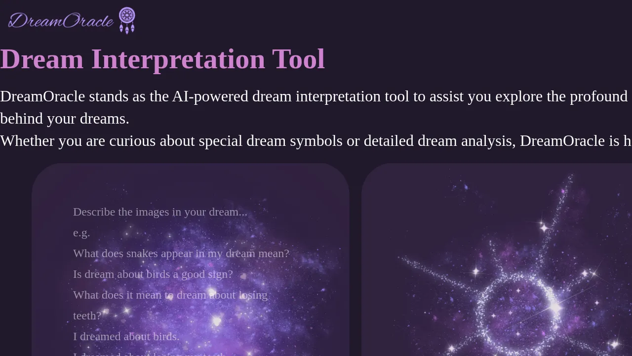 DreamOracle screenshot