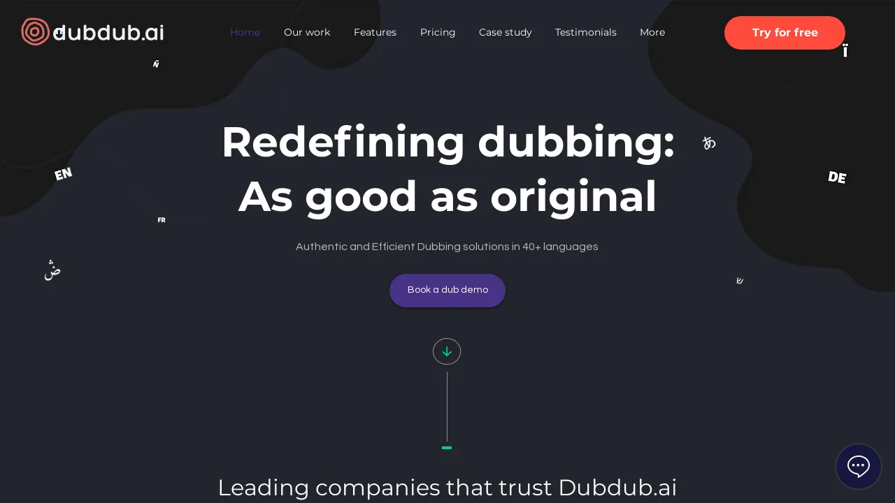 Dubdub.ai screenshot