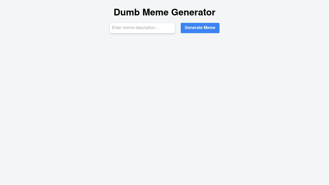 Dumb Meme Generator screenshot