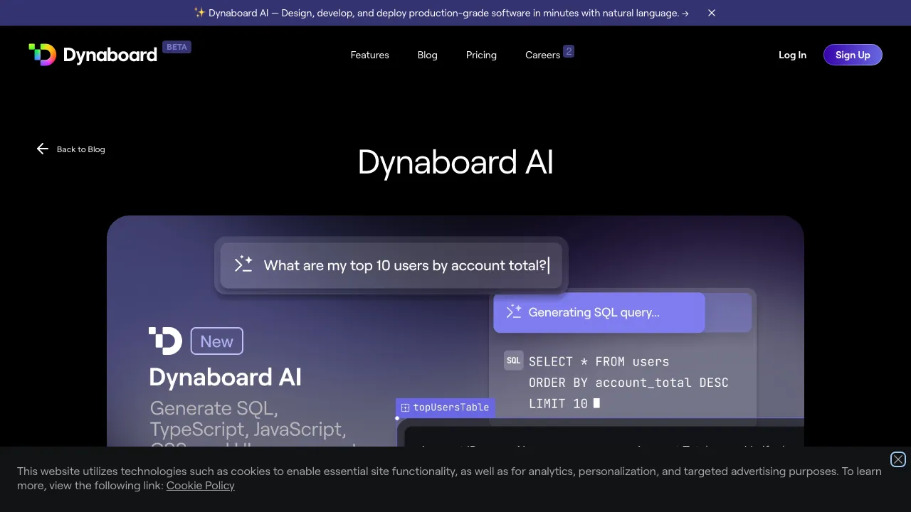 Dynaboard AI screenshot