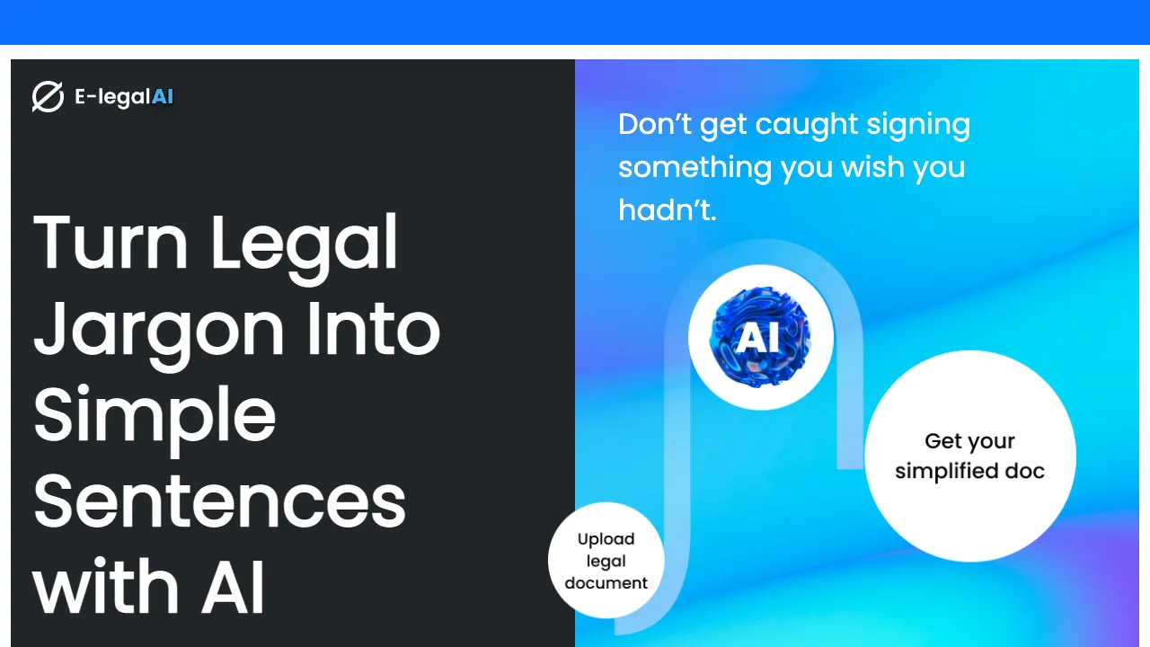 E-Legal AI screenshot