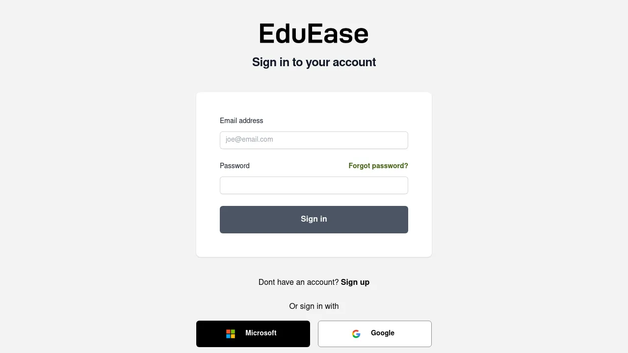 EduEase | AI-Powered Quizzes screenshot