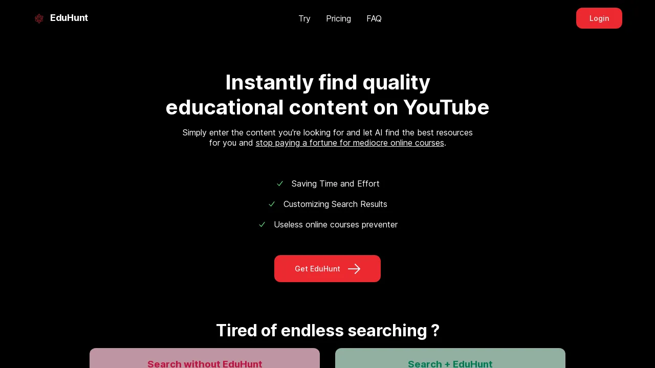 EduHunt screenshot