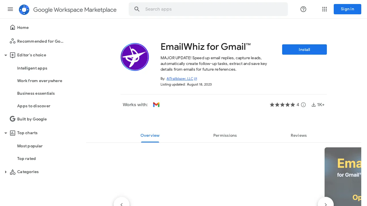 EmailWhiz screenshot