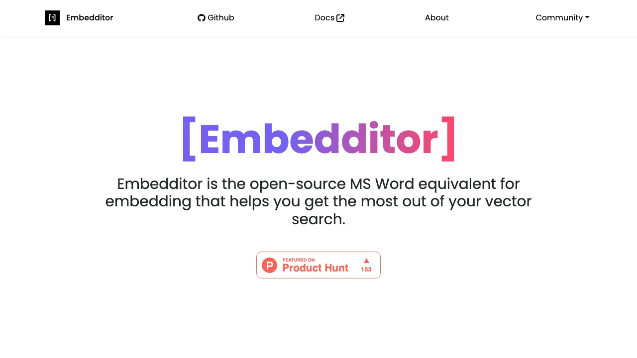 Embedditor screenshot