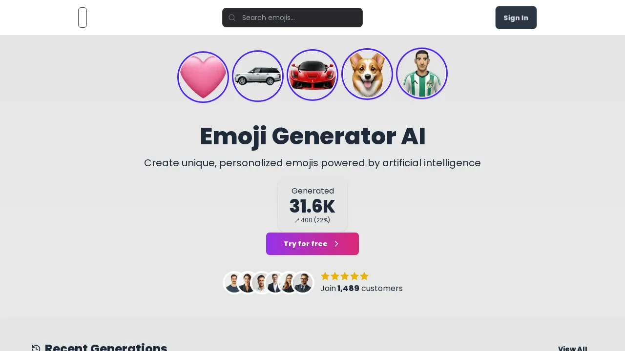 Emoji Generator AI