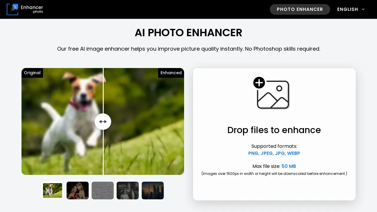 Enhancer.photo – AI-Powered Tool to Unblur and Enhance Photos