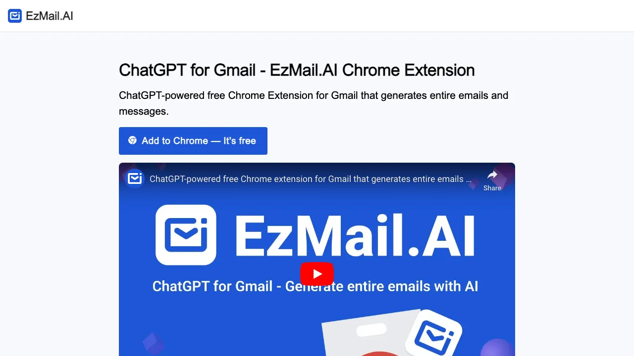 EzMail screenshot