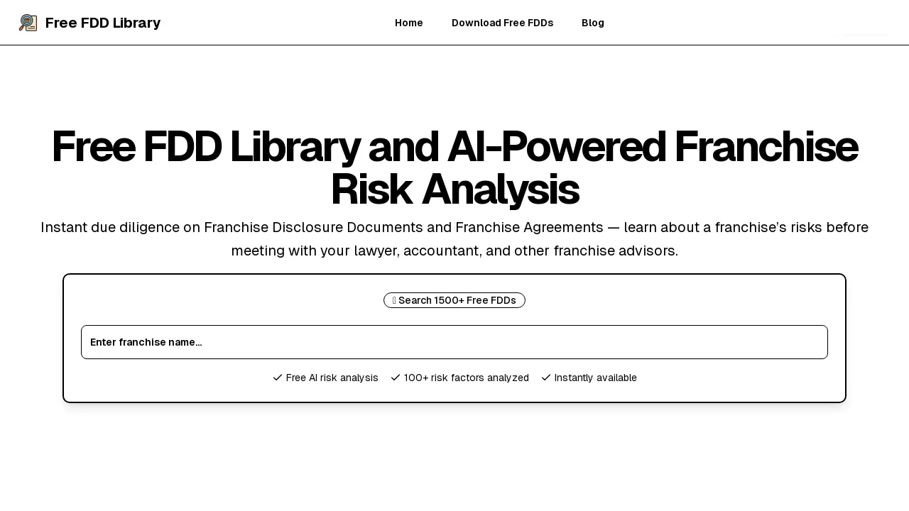 FDD Risk Analyzer