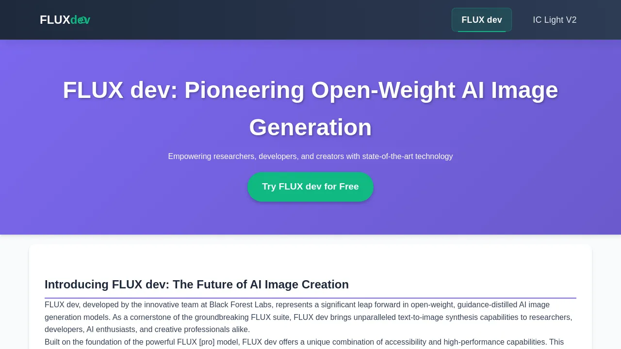 FLUX Dev
